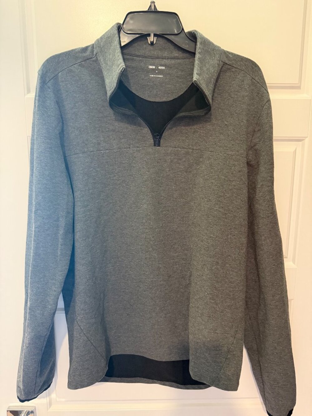 ASOS 4505 Men's Grey Quarter-Zip Pullover Size M